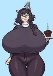 commission cupcake donut_doodles female girl girl_with_glasses glasses tagme