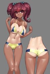 1girls 1human alternate_breast_size alternate_version_available commissioner_upload digital_drawing_(artwork) digital_media_(artwork) eye_contact eye_contact_pov eyelashes female fossil_fighters human human_female human_only kayserend light_skin looking_at_viewer nintendo pink_hair pov pov_eye_contact red_eyes red_hair rosie_richmond_(fossil_fighters) simple_background solo solo_female tagme thick_thighs twintails video_game_character white_body