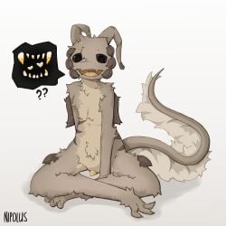 1:1 black_eyes brown_body casualties:_unknown crossed_legs dune_(gunsawian) feet fur genitals gunsawian hi_res male nipolus open_mouth open_smile penis simple_background sitting smile solo tail yellow_penis