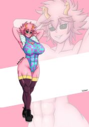 1girls dymblefish hero_outfit_(mha) mina_ashido my_hero_academia