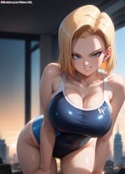 1girls 2d ai_generated android_18 areolae armpit bare_arms bare_legs bare_shoulders belly big_breasts bikini bikini_bottom bikini_top blonde blonde_female bob_cut chest curvaceous_female curvaceous_figure curvy curvy_figure cute cute_face detailed dragon_ball dragon_ball_z eyelashes eyeshadow female female_only fit fit_female focus hair high_quality hourglass_figure huge_breasts inviting_to_sex kai_harn large_breasts legs light-skinned_female light_skin lips lipstick makeup mascara mature mature_female mature_woman muscular nero100 outdoors outside pale-skinned_female pale_skin perky_breasts posing seductive seductive_look short_hair stable_diffusion strong_female swimsuit swimwear tagme thighs urvaceous