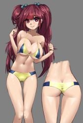 1girls 1human alternate_breast_size alternate_version_available commissioner_upload digital_drawing_(artwork) digital_media_(artwork) eye_contact eye_contact_pov eyelashes female fossil_fighters human human_female human_only kayserend light_skin looking_at_viewer nintendo pink_hair pov pov_eye_contact red_eyes red_hair rosie_richmond_(fossil_fighters) simple_background solo solo_female tagme thick_thighs twintails video_game_character white_body