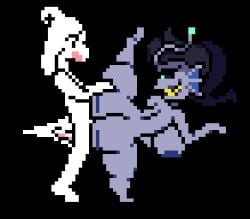 anglerfish animated animated_gif anthro aquatic asriel_dreemurr big_breasts big_butt bovid breasts butt butt_jiggle caprine digital_media_(artwork) duo fan_character female fish goat hair horn iloveslutyshortstax jiggling looking_at_another male mammal meena_(badfish) one_leg_up penetration pixel_(artwork) pixel_animation raised_leg sex short_playtime standing standing_sex tail undertale undertale_(series) vaginal vaginal_penetration white_body