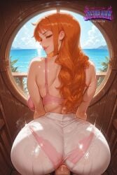 1girl 1girls ai_generated anime big_boobs big_breasts blushing blushing_at_viewer blushing_female boobs deurahh horny horny_female imminent_fellatio imminent_oral imminent_penetration imminent_sex imminent_vaginal nami_(one_piece) navel one_piece orange_eyes orange_hair pinup pinup_pose pov pov_eye_contact pretty_face ship smiling stable_diffusion steam steaming_body straw_hat_pirates sweat sweatdrop sweating_female thick_ass thick_legs thick_thighs tight_clothing tight_fit voluptuous voluptuous_female