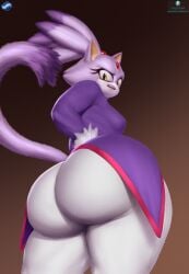 1girls anthro ass ass_bigger_than_head ass_focus big_ass blaze_the_cat blu_rent bottom_heavy breasts bubble_butt clothing fat_ass feline female female_only furry furry_only gluteal_fold huge_ass large_ass looking_at_viewer looking_back low-angle_view massive_ass png rear_view solo sonic_(series) sonic_the_hedgehog_(series) tail thick_ass thick_thighs thunder_thighs wide_hips
