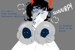 androvelva anonymous_male aranea_serket big_breasts big_penis boobjob instant_loss_2koma kiss_marks kissing_penis page_2 panting squished_breasts sucking_penis sweating