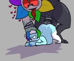 1girls 1monster 2d 2d_(artwork) anal anal_penetration anal_sex breasts briggeybruh color colored dandy's_world dandy_(dandy's_world) freckles freckles_on_ass freckles_on_breasts freckles_on_shoulders gritted_teeth monster monster_cock monster_on_female nipples protruding_nipples questionable_consent roblox roblox_game size_difference stomach_bulge sweat tagme tisha_(dandy's_world) tongue tongue_out twisted_dandy_(dandy's_world)