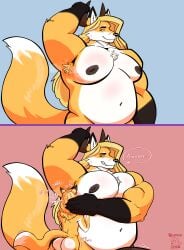 absurd_res age_difference anthro armpit_fetish armpit_hair armpit_lick armpit_play armpit_sniffing armpit_tuft barely_visible_genitalia belly big_muscles big_pecs big_penis big_tail bjyord bjyord_(fursona) blonde_hair bodily_fluids body_hair body_worship bubble_butt butt canid canine comic dominant dominant_male duo english_text father_(lore) father_and_child_(lore) father_and_son_(lore) femboy fox fur genitals hair hi_res holding_head holding_partner holding_partner's_head horn huge_penis humping hyper hyper_genitalia hyper_penis incest_(lore) larger_dom larger_male licking long_hair lor male mammal mature_male mostly_offscreen_penis musclegut muscular muscular_male musk_play musk_sniffing musk_worship musky_armpit navel nipples nude onomatopoeia orange_body orange_fur overweight overweight_male parent_(lore) parent_and_child_(lore) parent_and_son_(lore) pec_squish pecs penis presenting_armpit pushing_head raised_arm scent_play simple_background size_difference smaller_male smile sniffing son_(lore) sound_effects speech_bubble submissive submissive_male sweat sweatdrop sweaty_armpit sweaty_armpit_crease sweaty_armpit_hair tail text thick_arms tongue two_panel_image