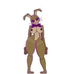 1:1 2025 3_toes 3d_(artwork) anthro areola atumalaca big_breasts black_sclera bow_tie breasts cel_shading crossgender digital_media_(artwork) featureless_hands feet female five_nights_at_freddy's five_nights_at_freddy's:_help_wanted full-length_portrait genitals glitchtrap grin grinning_at_viewer hi_res lagomorph leporid looking_at_viewer mammal mtf_crossgender portrait purple_areola purple_bow_tie purple_eyes rabbit scottgames shaded simple_background smile smiling_at_viewer solo spiral spiral_eyes standing thick_thighs toes ventral_groove vulva whiskers white_background wide_hips yellow_body