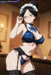 1girl 2d absurd_resolution absurdres adjusting_glasses adult ai ai-created ai_art ai_generated anime anime_coloring anime_screenshot black_hair black_lace black_lingerie blue_eyes blue_gloves blue_lingerie blue_panties blue_thighhighs blush bow bowtie bra building cameltoe cel_shading choker cleavage close-up clothing_pull cowboy_shot curvy deep_cleavage detached_sleeves detailed_background digital_art door dynamic_angle dynamic_pose exhibitionism exibitionism exited explicit eyewear female frills from_below garter_belt garter_straps glasses glossy glossy_body glossy_skin gloves gorgeous hair_bun half-closed_eyes hand_on_glasses hand_on_hip hentai hi_res high_contrast high_quality high_resolution highres huge_breasts in_heat lace lace_trim large_breasts lingerie looking_at_viewer looking_back low_angle maid maid_headdress mansion midriff narrow_waist navel nsfw overlord overlord_(maruyama) panties panty_pull patreon penis perfect_anatomy pervert_female plump presenting rating_explicit sexy sexy_body sexy_female sexy_pose shiny_skin sideboob sidelocks smile smirk soft_shading solo solo_focus source_anime standing stone_path straddling teasing teasing_viewer testicles thick_thighs thighhighs underboob voluptuous voluptuous_body voluptuous_female wide_hips window yuri_alpha