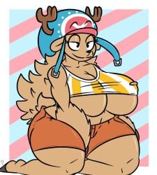 1girls big_breasts breasts female female_only fur furry kingretrokirby one_piece rule_63 solo solo_female tagme tony_tony_chopper