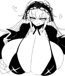 1girls big_breasts bimbo breasts gigantic_breasts goth goth_girl huge_breasts hyper_breasts large_breasts long_hair massive_breasts rozen_maiden suigintou tagme vaba