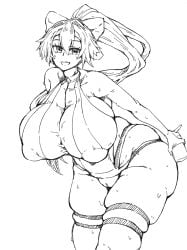 1girls female female_only huge_breasts kanon_(148bpm) nipples solo solo_female thick thick_thighs vagina