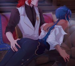 diluc (genshin impact) from genshin impact by evarlove