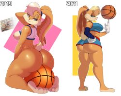 1girls ass barefoot basketball big_ass big_breasts big_butt blonde_female bunny bunny_ears bunny_tail dat_ass fat_ass feet female female_only furry lola_bunny looney_tunes naked nude nudity rabbit selfcest space_jam space_jam:_a_new_legacy tail thick thick_ass thick_thighs warner_brothers when_you_see_it white_background