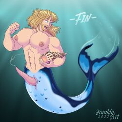 abs animal_humanoid beard blonde_hair blue_eyes bodily_fluids conch cum ejaculating_cum ejaculation erection facial_hair frankly-art genital_fluids genitals growth hair humanoid magic male male_focus male_only marine marine_humanoid merfolk merman merman_transformation moobs muscle_growth muscular muscular_male navel nipples pec_growth pecs penis seashell shell smile solo split_form transformation transformation_sequence waist