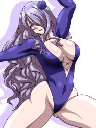 1girls armpits bare_thighs breasts camilla_(fire_emblem) cleavage dancer dancing female female_only fire_emblem fire_emblem_fates flower hair_between_eyes hair_flower hair_ornament inabakun00 large_breasts leotard long_hair long_sleeve_leotard long_sleeves looking_at_viewer nintendo open_mouth pink_eyes purple_hair smile solo thick_thighs thighs very_long_hair