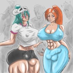 2futas ass balls big_balls big_breasts big_butt big_penis bleach breasts bulge clothed clothing color colored duo_focus erect_nipple erect_nipples erect_penis erection erection_under_clothes faceless_male fit fit_futanari fitness futa_focus futa_with_female futanari green_hair hand_on_balls hand_on_penis handjob holding_balls holding_penis huge_breasts huge_cock huge_nipples huge_penis human imminent_sex inoue_orihime large_testicles light-skinned_futanari light_skin lips long_legs long_penis makimasimp1 massive_breasts masturbating masturbation mostly_clothed mostly_nude multiple_boys muscular muscular_arms muscular_female muscular_futanari muscular_legs muscular_thighs nelliel_tu_odelschwanck nipples_visible_through_clothing orange_hair penis red_hair self_upload skull surrounded sweat sweating sweaty thick_ass thick_lips thick_penis thick_thighs tight_clothing tights workout_clothes