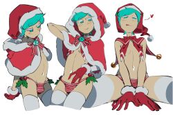 aged_up christmas_outfit cjay_black21 cookie_run cosplay femboy peppermint_cookie solo