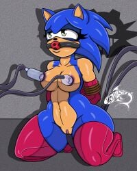 1girls 2022 4k arms_behind_back arms_tied ball_gag blue_fur blue_hair breasts captured female female_focus female_only gag gagged gagging green_eyes half-closed_eyes hands_behind_back hands_tied hands_tied_behind_back hd hedgehog hi_res high_resolution highres kneeling logo milking milking_machine naked nude nude_female pussy renegade-157 rule_63 sega sonic_(series) sonic_the_hedgehog sonic_the_hedgehog_(series) sonique_the_hedgehog suction thick_thighs thigh_highs thighhighs thighs tied tied_arms tied_hands tied_up vagina