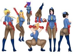 7girls ass big_ass black_hair bleach blonde_hair blue_fur blush brainwashing breasts brown_hair caelia capcom cleavage crossover dark-skinned_female dark_skin dragon_ball dragon_ball_z empty_eyes female_only femsub fox_girl furry glasses happy_trance hi_res high_heel_boots high_heels jade_(aetheria_jade) large_ass large_breasts light-skinned_female light_skin long_hair mind_control multiple_girls neo-izayoi open_mouth pantyhose salute shadaloo_dolls short_hair squatting standing_at_attention street_fighter thick_thighs tia_harribel underboob videl whitewash_eyes wide_hips yuki_(aqualover92)