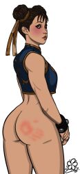 1girls alpha_channel ass ass_spank big_ass blush chun-li chun-li_(fortnite) flo-sb-13 for_sticker_use fortnite hand_print png solo solo_female spanking sticker_template street_fighter thick_thighs transparent_background transparent_png