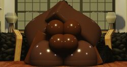 3d anal big_balls cat_ears catgirl dark-skinned_male dark_skin futanari futanari_penetrated male_on_futa male_penetrating mating_press moaning oiled oiled_ass oiled_body oiled_skin rabbit_boy rabbit_ears rabbit_suavehun roblox robloxian size_difference smooth_balls