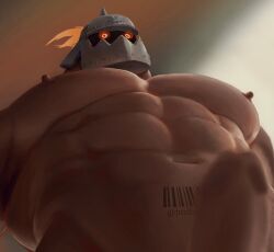 balls bara big_muscles boner erection guilty_gear helmet helmet_only juziha666 male male_only muscles muscular nude penis potemkin solo solo_male