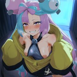 1girls ai_generated game_freak iono_(pokemon) nai_diffusion nintendo nyakki pokemon stable_diffusion video_game_character