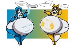 belly_button big_ass blue_and_yellow bubble_butt huge_ass navel overweight puffster3 robot tagme text thick_thighs wide_hips