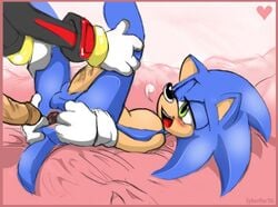 2006 anus blush fur heart hedgehog male male_only multiple_males penis shadow_the_hedgehog sonic_(series) sonic_the_hedgehog syberfox yaoi