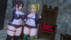 2girls 3d animated asian_female big_ass big_breasts big_butt bottom_heavy breasts chubby hi_res highres huge_ass huge_breasts insectophilia large_ass large_breasts light-skinned_female light_skin massive_breasts ozisan pale-skinned_female rape sex sound sound_effects tagme thick_ass thick_thighs thighhighs vaginal vaginal_penetration vaginal_sex video voluptuous wide_hips worm