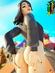 1girls ass big_ass big_butt bubble_ass bubble_butt dat_ass female female_only fortnite fortnite:_battle_royale shadowbird sixser solo solo_female sunbird