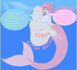 almost_naked bra digestion doki_doki_literature_club fin fins green_hearts green_text heart hump humping long_tail mentioned_character mentioned_person mermaid mermaid_tail miss_kobayashi's_dragon_maid natsuki_(doki_doki_literature_club) open_mouth pink_eyes pink_hair pink_heart pink_text quetzalcoatl_(dragon_maid) sharkboy17_(artist) solo_focus tail text text_bubble tongue tongue_out underwater underwater_sex vore vore_sex vore_warning water white_bra