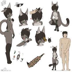 anthro bodypaint felid feline female flat_chested hi_res human knife macuahuitl male male/female mammal markings multicolored_eyes nude size_difference tribal tribal_markings xvii_(artist)