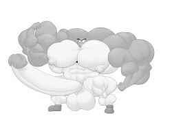 absurd_res anthro balls big_balls big_muscles big_penis clothing elemental_creature flexing footwear footwear_only fungi_fauna fungus genitals goomba hi_res huge_balls huge_cock huge_muscles hyper hyper_genitalia hyper_muscles hyper_penis male mario_(series) monochrome mostly_nude muscular nintendo nipples penis shoes shoes_only solo solo_focus unknownwolf video_games