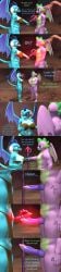 3d_(artwork) absurd_res anthro anthrofied big_breasts blue_body bottomwear breasts clothing comic dialogue digital_media_(artwork) dragon erection female friendship_is_magic genitals hi_res loincloth long_image male my_little_pony nude papadragon69 penis princess_ember_(mlp) purple_body smooth_skin spike_(mlp) tall_image