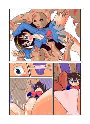 1girls black_hair doraemon:_nobita_no_biohazard hairband rape red_ribbon ribbon seina_midorikawa