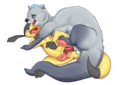 anatomically_correct animal_genitalia animal_penis balls bodily_fluids cloaca cloacal cloacal_penetration diphallia diphallism drooling duo feral genitals helioptile hemipenes hi_res lutrine male male/male mammal multi_genitalia multi_penis mustelid nintendo penetration penis pokémon_(species) pokemon ripparu saliva scalie sex video_games