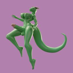 absurd_res chykumo female futanari hi_res humanoid hyper intersex reptile scalie solo