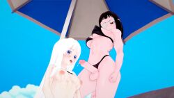 1futa 1girls 3d arubberducky female futa_on_female futanari jormungand koko_hekmatyar low-angle_view self_upload sofia_valmer