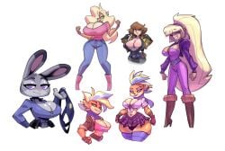 2022 6+girls 6girls anthro april_o'neil april_o'neil_(tmnt_1987) ass big_ass big_breasts bigdad blonde_hair boots breasts brown_hair bunny_ears bunny_girl cleavage cleavage_overflow clenched_fist clenched_fists clenched_hand clenched_hands clothed clothing counterpart crash_bandicoot_(series) crash_bandicoot_4:_it's_about_time crossover darnact disney disney_xd dyed_hair eyeshadow fat_ass female female_only gravity_falls green_eyes hair_over_one_eye hands_up heel_boots heeled_boots heels hi_res high_heel_boots high_heels high_resolution highres huge_ass human humanoid judy_hopps large_breasts long_blonde_hair long_hair looking_at_viewer multiple_girls naughty_dog pacifica_northwest panties pirate_tawna police_hat police_officer police_uniform police_vest policewoman ponytail purple_eyes revealing_clothes schoolgirl_uniform short_blonde_hair short_brown_hair short_hair skirt stockings straight_hair tawna_bandicoot tawna_bandicoot_(crash_4) teenage_mutant_ninja_turtles thick thick_ass thick_legs thick_thighs thighs tmnt_1987 white_background zootopia