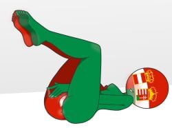 austria-hungary_(countryhumans) blind blush countryhumans countryhumans_girl feet legs_together legs_up wet_pussy