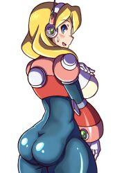 1girls alia big_ass big_breasts blonde_hair mega_man mega_man_x mega_man_x_dive noburockman robot tagme