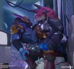 2boys 3d animated anthro armor assisted_sex beard big_dom_small_sub claws controlled cum_in_slit cum_inside docking gay gay_sex genital_slit holding_ass ictonica male male_only male_penetrating_male male_urethral_insertion mp4 muscular muscular_male no_sound pointy_ears power_bottom scalie slit slit_penetration submissive tagme tagme_(character) urethral_insertion video