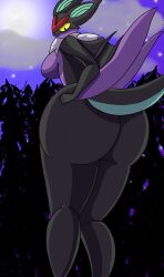 absurd_res anthro ass big_butt curvaceous curvy_figure female feral hi_res humanoid interspecies irc_(artist) nintendo noivern pokémon_(species) pokemon pokemon_(species) pokemorph pokephilia presenting solo solo_focus thick_thighs video_games voluptuous