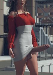 aerith gainsborough from final fantasy by zeroshimi