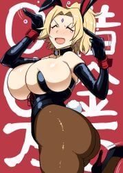 1girls armwear ass big_ass big_breasts big_butt black_heels blonde_hair blush boruto:_naruto_next_generations breasts bubble_ass bubble_butt bunny_ears bunny_girl bunny_tail bunnysuit bursting_breasts busty child_bearing_hips choker cleavage collar cuffs curvaceous curvy curvy_figure cute dat_ass elbow_gloves fake_animal_ears feet_up female female_focus female_only forehead_jewel forehead_mark gloves hairband headband heels high_heels hourglass_figure large_ass large_breasts latex_gloves leg_lift leg_up legwear light-skinned_female light_skin mature mature_female naruto naruto_(classic) naruto_(series) naruto_shippuden nose_blush open_mouth pale-skinned_female pale_skin pantyhose pinup playboy_bunny ponytail pose posing rebake-1453 short_ponytail shounen_jump sideboob smile smiling solo solo_female solo_focus standing standing_on_one_leg stiletto_heels tear tearing_up thick_thighs thighs tied_hair tight_clothing tight_fit tsunade voluptuous wide_hips