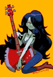 adventure_time bass_guitar big_breasts breasts dreaminerryday electric_guitar female guitar marceline musical_instrument tagme