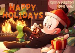 1boy anthro balls christmas disney hentaib male male_only mickey_mouse nude penis solo